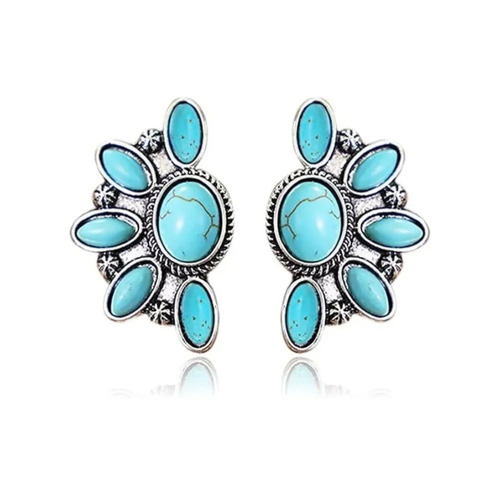 Boho flower earrings M926